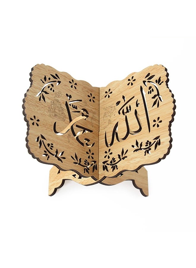 Generic - Foldable wooden bookshelf, magazine reading bookshelf, storage rack reading bookshelf religious prayer rack reading rack - Image 1