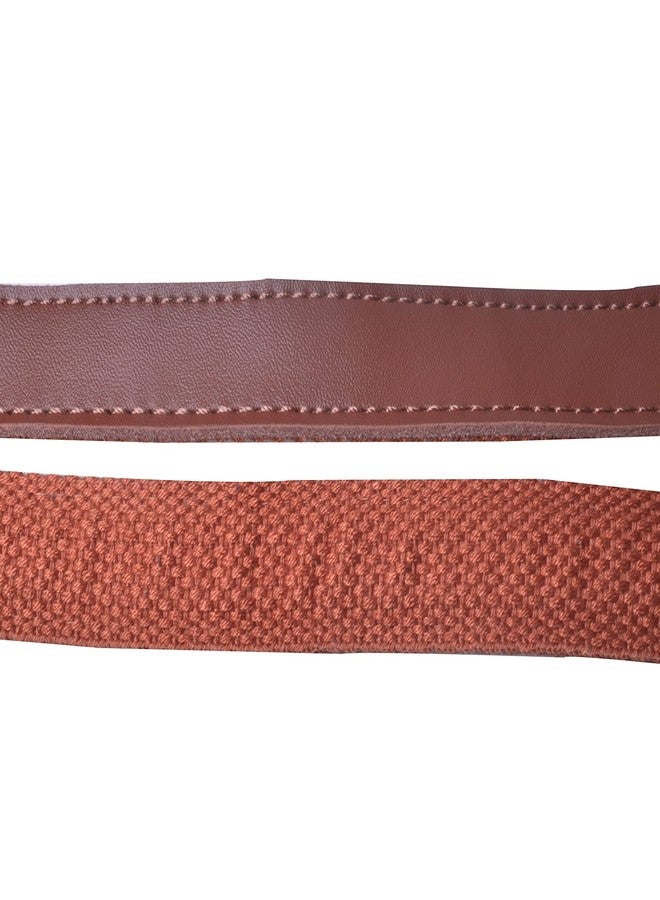 Wento Pair 24'' Brown Genuine Leather Handle Purses Strap Lobster Hook inner size 0.3'',Real Leather Sewing Canvas backing Bag Handles,replacement Purse Straps,handbag Bag Wallet Straps WT0301 (Brown) - Image 4