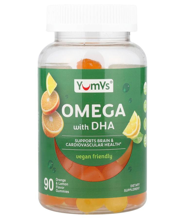 Omega With DHA Gummies Orange & Lemon 90 Gummies