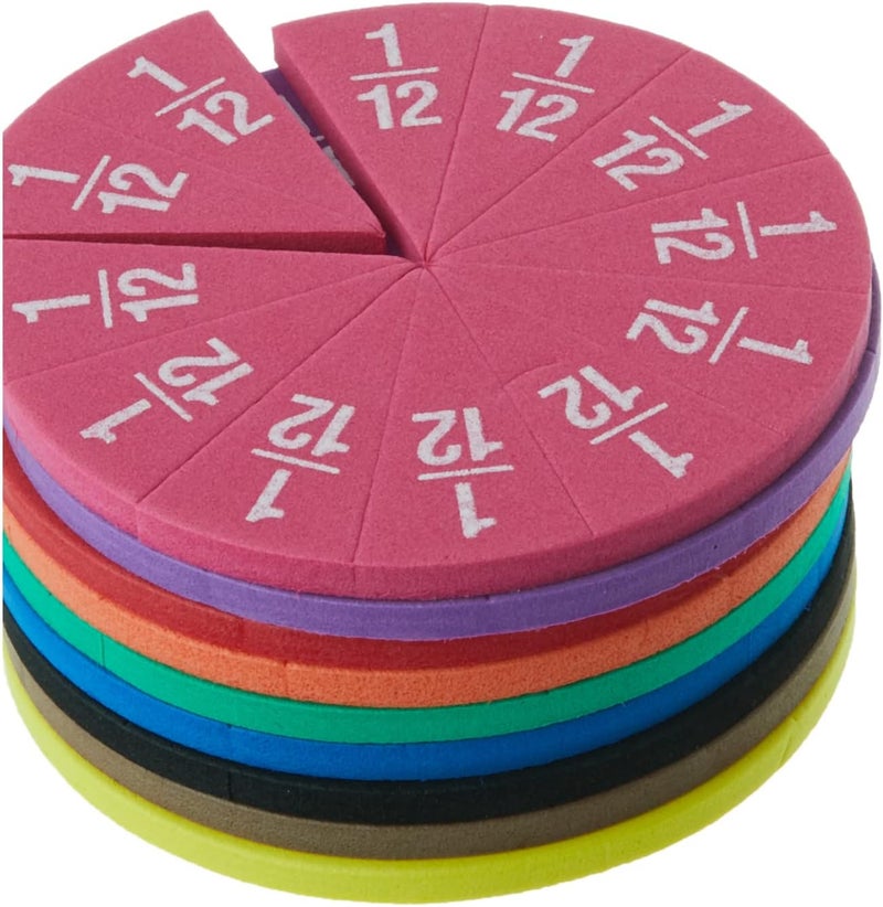 Teacher Created Resources Foam Fraction Circles - Educational Manipulative for Teaching Fractions - Image 5