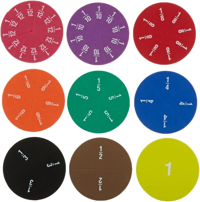 Teacher Created Resources Foam Fraction Circles - Educational Manipulative for Teaching Fractions - Image 4