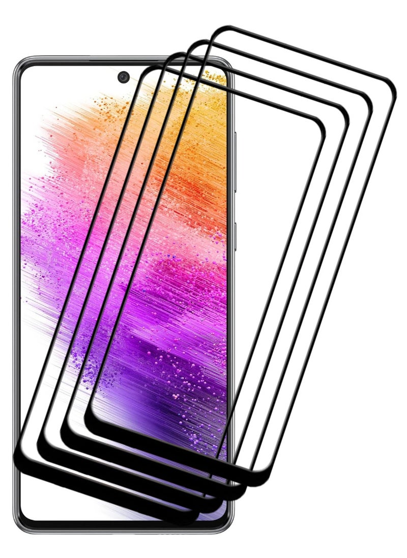 ACLIX 4 Pieces Antistatic ESD Dustproof Premium Quality High Definition Tempered Glass Screen Protector Designed For Samsung Galaxy A73 5G - Image 1