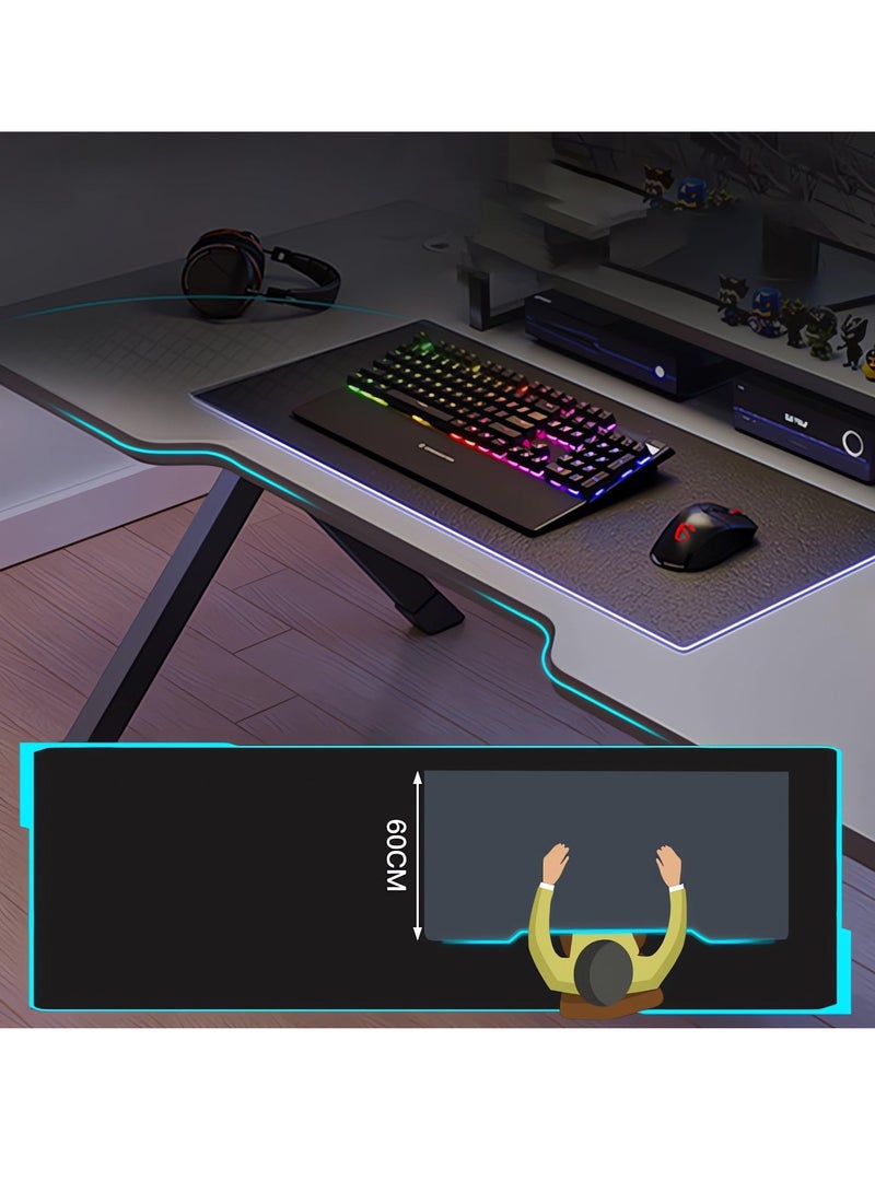 Arabest Gaming Desk Small Gaming Desk for Kids Gift Idea PC Computer Desk Home Office Desk Workstation with Carbon Fiber Surface Gaming Table 120x60x75cm - Image 5