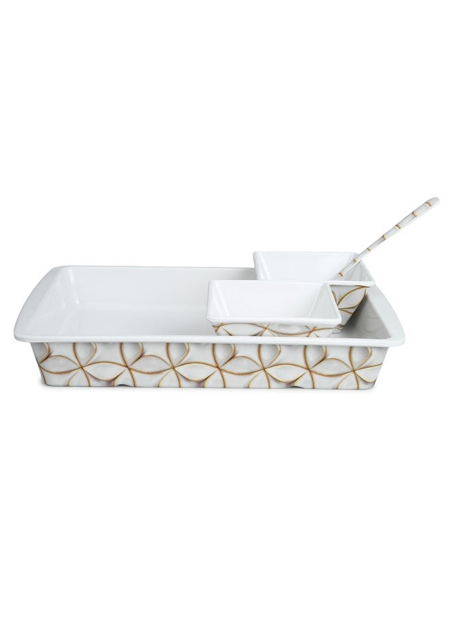Bataniya Triple Coated 9-Piece Serving Set, a Blend of Elegance and Resilience in Melamin Craftsmanship - Image 3