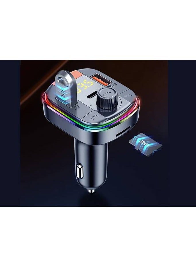 Yesido Y45 Fast charging Smart Dual USB Ports Vehicle Charger FM Transmitter Mp3 Multi Function Car Charger - Image 4