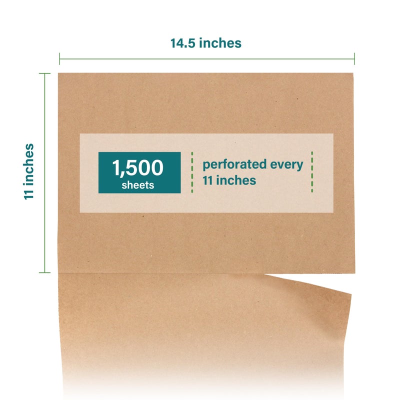 Elementree Brown Packing Paper Sheets for Moving & Shipping - 1500 Count (1375 Feet) - 14.5" x 11" Sheet Size - Sustainable Void Fill Packaging Made in the USA - Kraft Paper Thickness (00919) - Image 2