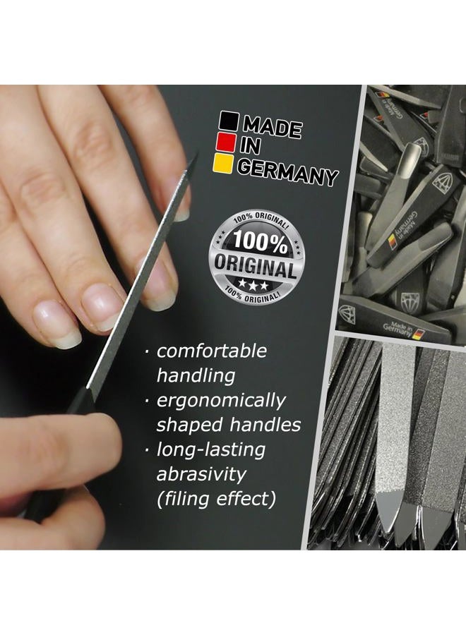 3 Swords Germany Brand Quality Sapphire Metal Nail File Set (5 pcs.) with 3-Way Nail Buffer (1 pc.), Manicure Pedicure Finger & Toe Nail Care - Made in Solingen Germany (671) - Image 5