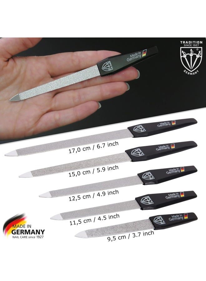 3 Swords Germany Brand Quality Sapphire Metal Nail File Set (5 pcs.) with 3-Way Nail Buffer (1 pc.), Manicure Pedicure Finger & Toe Nail Care - Made in Solingen Germany (671) - Image 4