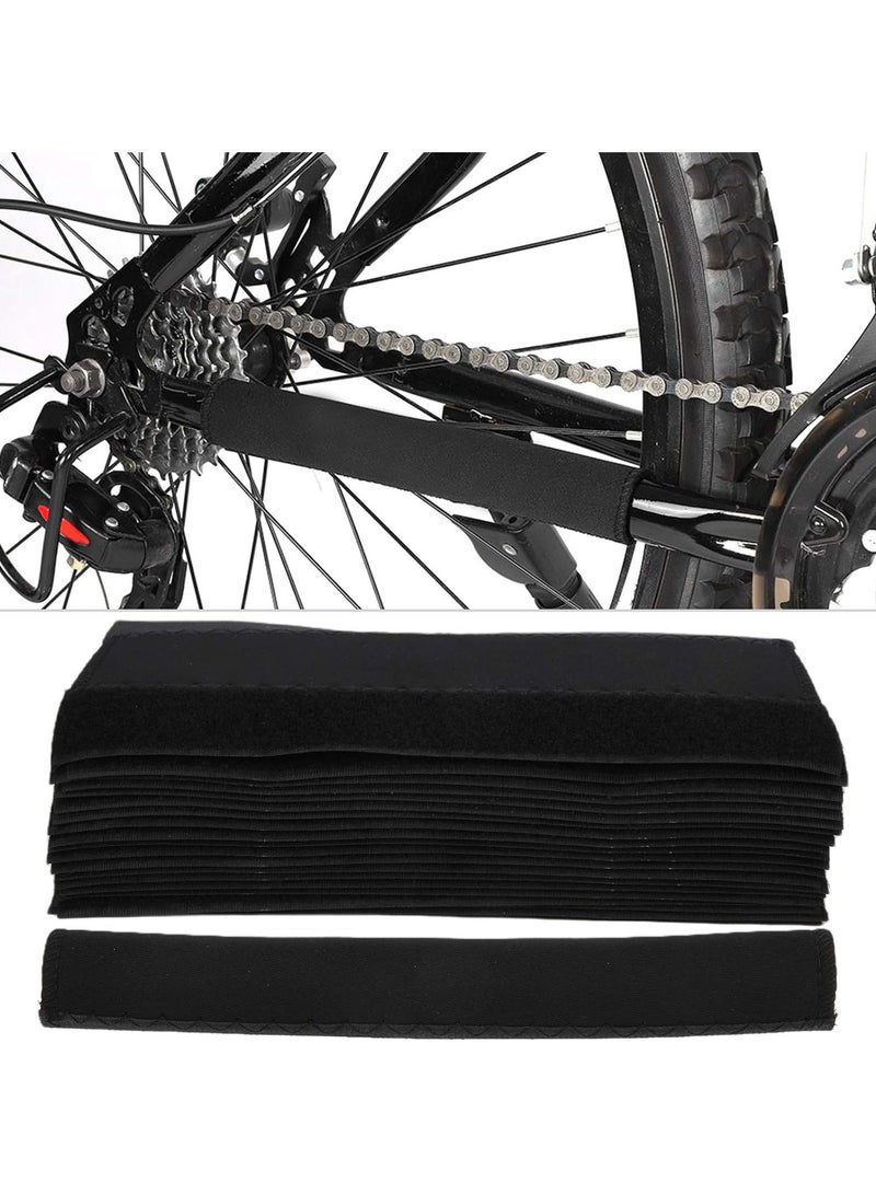 GGOOT 20Pcs Bicycle Frame Tape Guard, Mountain Bike Frame Protective Casing Chain Chainstay Hook&loop for Cycling - Image 3
