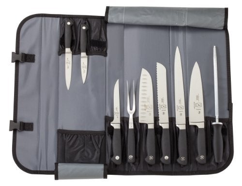 Mercer Culinary Genesis 10-Piece Forged Knife Set with Case, Steel/Black - Image 2