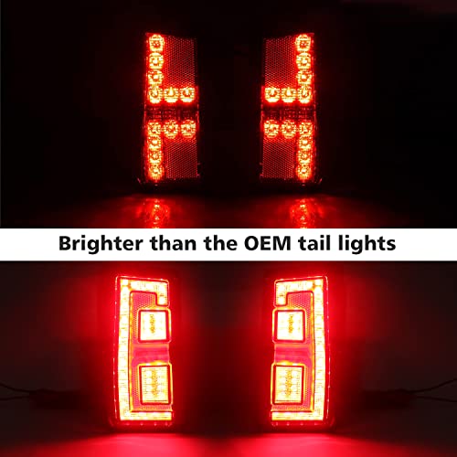 SUNPIE Tail Light Assembly Compatible with Polaris Ranger 1000/XP 1000/Crew XP 1000(All Model EXCEPT 2018 Crew models) 2018 2019 2020 2021 2022 2023 2024 2025,Red 2 Pack Replace#2413766 - Image 3