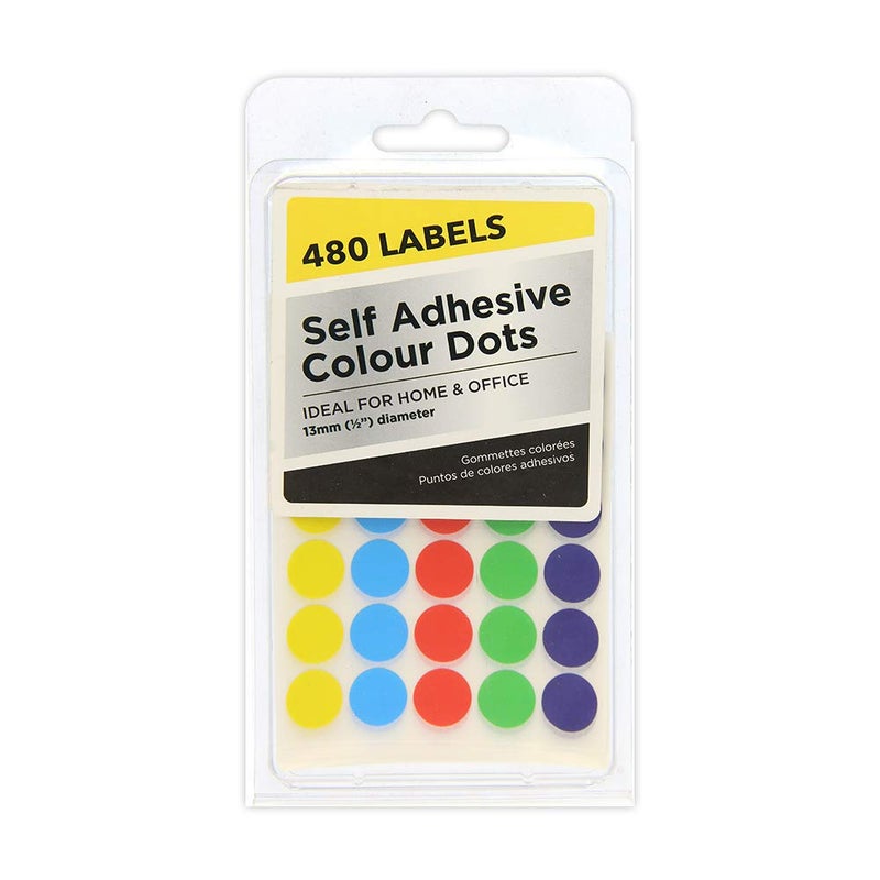 UBL-Self Adhesive Colour Dots- 13mm Diameter, 480 Labels - Image 5