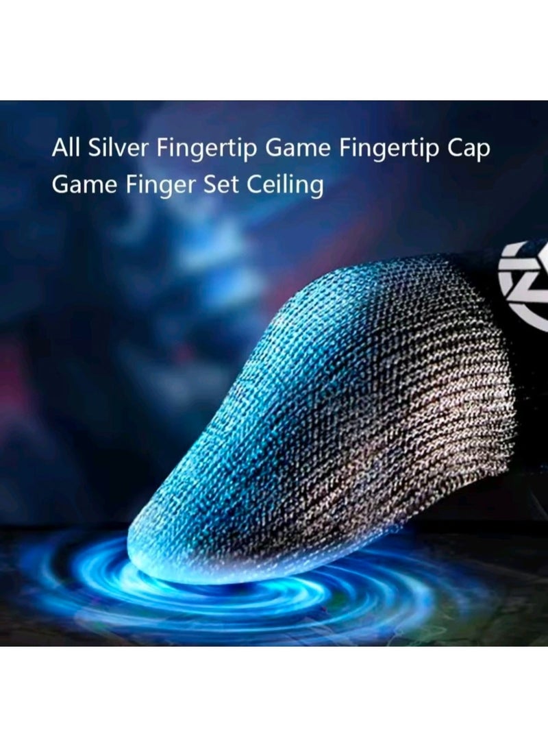 Gaming Finger Sleeve 5 Pair Superconducting Nanofibers, Ultra-Sensitive & Sweat-Proof, Breathable Seamless Touchscreen Thumb Gloves - Image 4