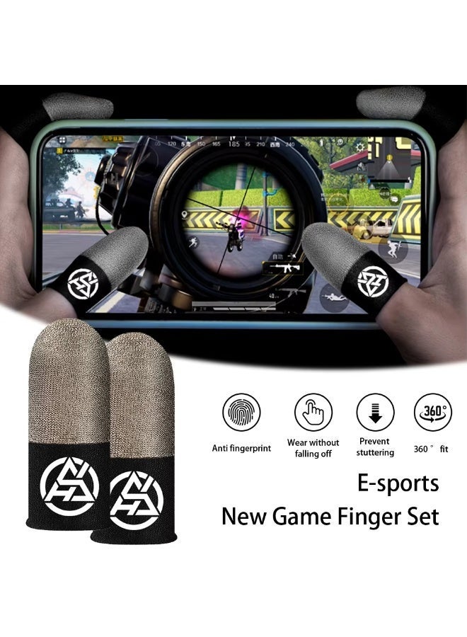 Gaming Finger Sleeve 5 Pair Superconducting Nanofibers, Ultra-Sensitive & Sweat-Proof, Breathable Seamless Touchscreen Thumb Gloves - Image 3