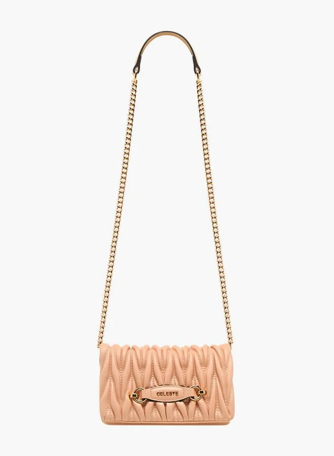 سيليست حقيبة كروس بودي مبطنة بحزام سلسلة