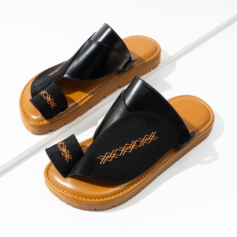 Arabic Sharqi Sandals | Black | Sandals Traditional footwear