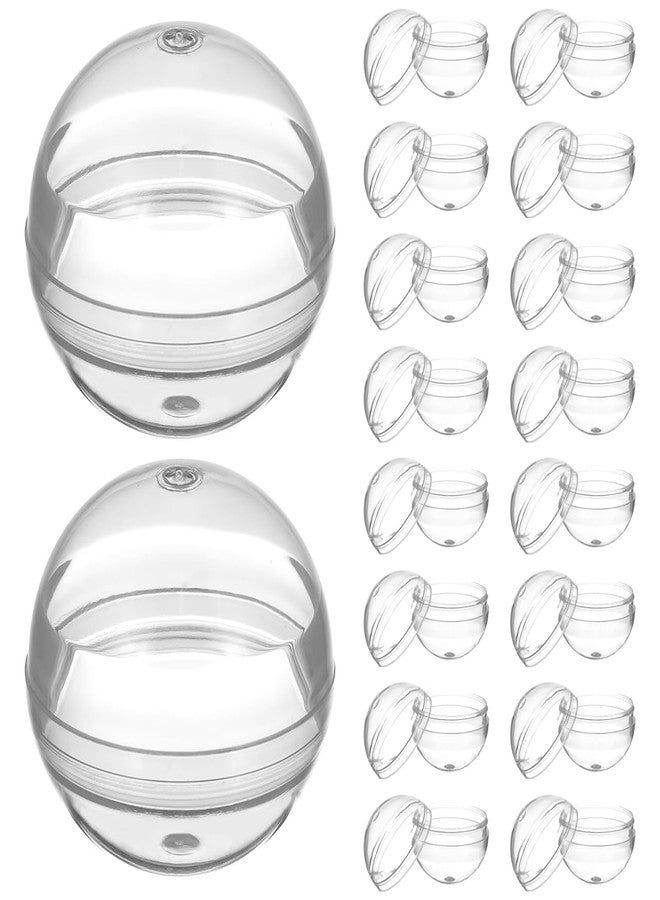 DEARMAMY 200 Pcs Round Shell Balls Plaything Multi-Purpose Empty Ball Plastic Empty Ball Plastic Packaging Ball Multi-Purpose Packing for Clear Balls - Image 3