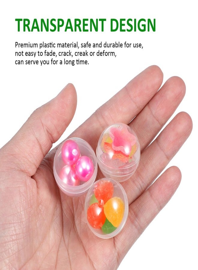 DEARMAMY 200 Pcs Round Shell Balls Plaything Multi-Purpose Empty Ball Plastic Empty Ball Plastic Packaging Ball Multi-Purpose Packing for Clear Balls - Image 4