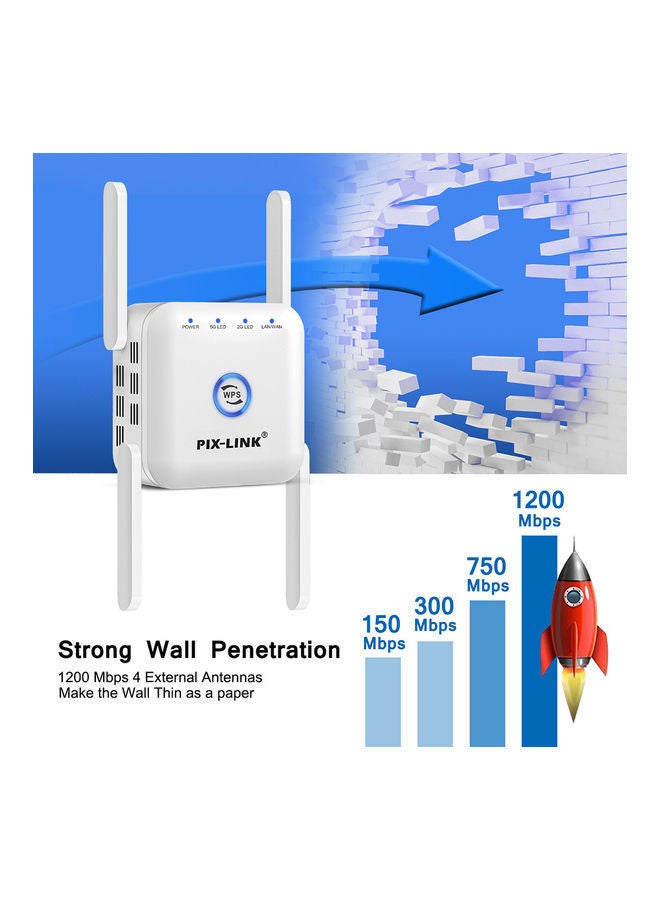 Arabest 5G WiFi Repeater Amplifier White - Image 3