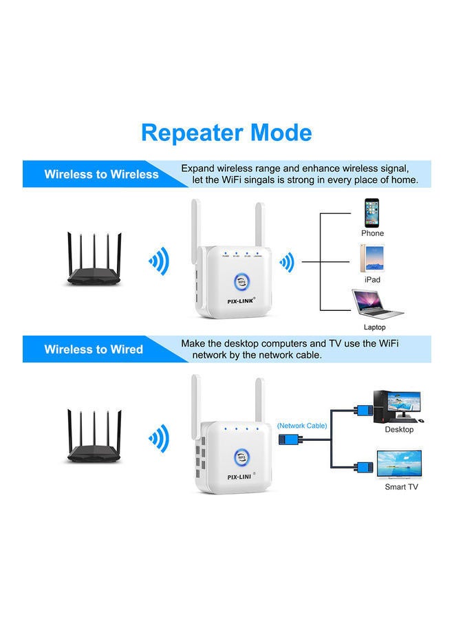 Arabest 5G WiFi Repeater Amplifier White - Image 4