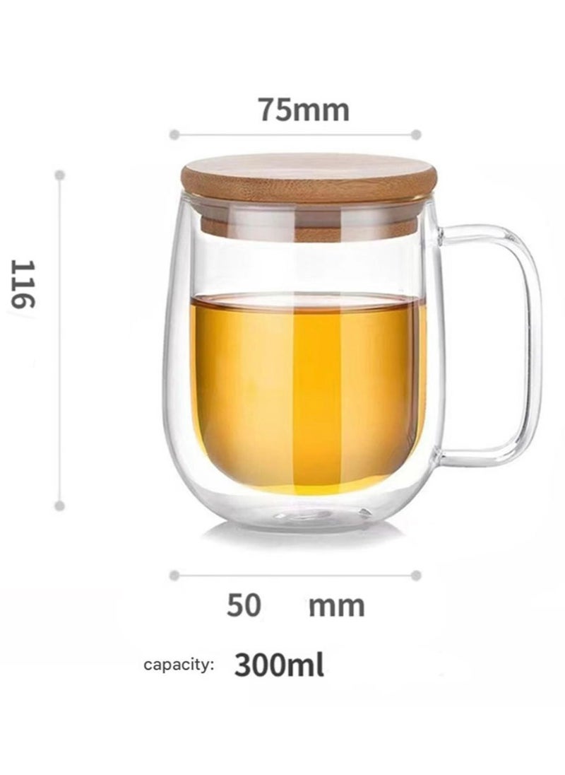 Double-layer Glass Cup Coffee Cup With Lid Water Cup Tea Cup 300ml - pzsku/Z825F17E869CA4477AE5FZ/45/_/1731671997/be0cd5e2-fba4-416b-acfc-1efd85a70416