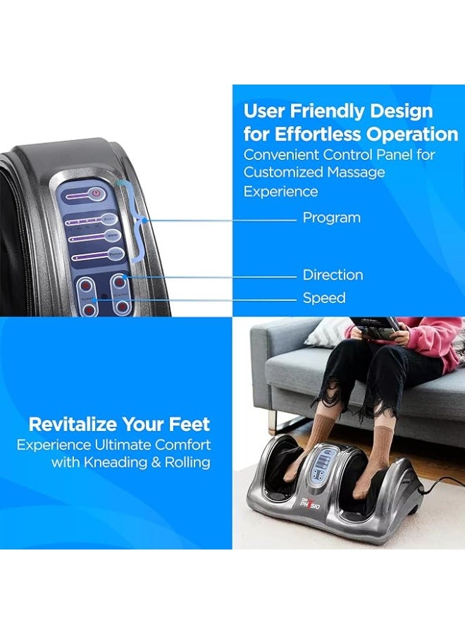 Dr Physio USA 1024 Electric Foot Massager Machine for Pain Relief, Muscle Relaxation & Improving Blood Circulation with Kneading Function, Calf & Leg Massager - Image 4