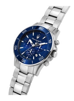 Maserati Men’s Competizione Blue Dial Stainless Steel Band Watch R8873600002 - 43mm  - Image 4