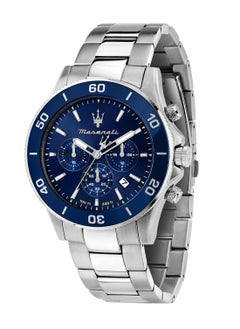 Maserati Men’s Competizione Blue Dial Stainless Steel Band Watch R8873600002 - 43mm  - Image 1