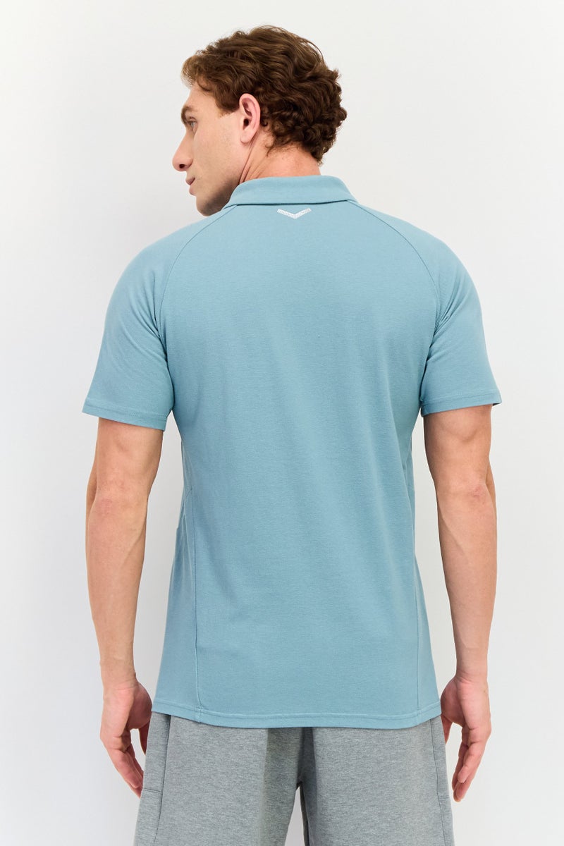 PUMA Men Sportswear Fit Short Sleeves Outdoor Polo Shirt, Sage - Image 4