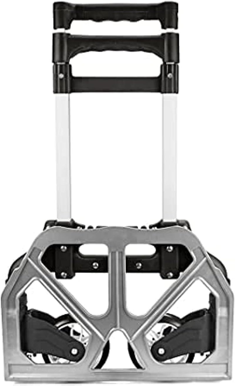 AQ AQSON AQSON 75KG Aluminum Foldable Luggage Trolley with Adjustable Shaft and Bungee Cord - Image 2