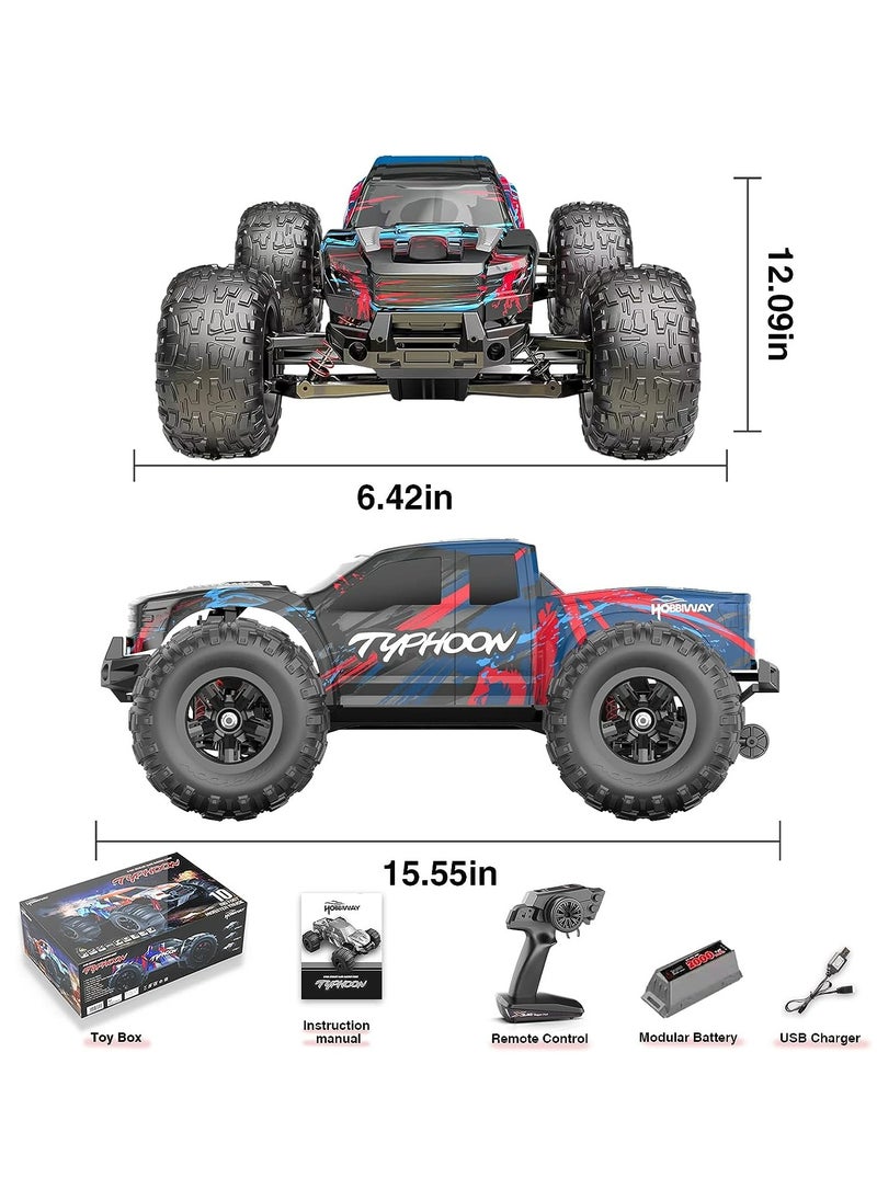 AKDC AKDC RC Cars, Hobby Grade 4WD 60+ KM/H Fast Speed Remote Control Truck, All Terrain Off Road Electric Buggy with 2000 mAh Modular Battery for Adults and Boys (Advanced Modding Support)  - Image 2