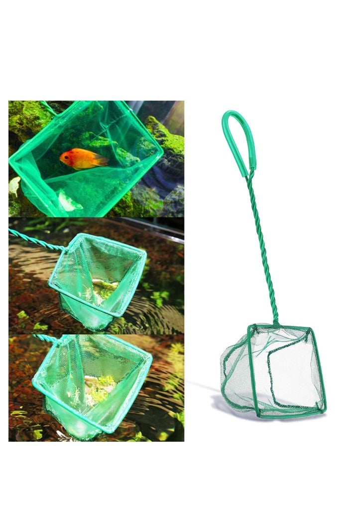 2 Pack Aquarium Net Fish Net, Small Net, Multi-Size Fine Mesh Aquarium Net with Long Plastic Handle for Fish Tank - Image 3