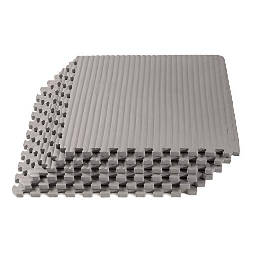 We Sell Mats 3/4 Inch Thick Martial Arts EVA Foam Exercise Mat, Tatami Pattern, Interlocking Floor Tiles for Home Gym, MMA, Anti-Fatigue Mats, 24 in x 24 in - Image 1