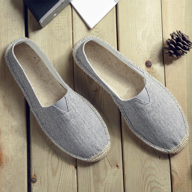 Wear-Resistant Canvas Men'S Shoes Breathable Lazy Slip-On Old Beijing Linen Handmade Cloth Shoes Casual Walking Board Shoes For Women - Image 4