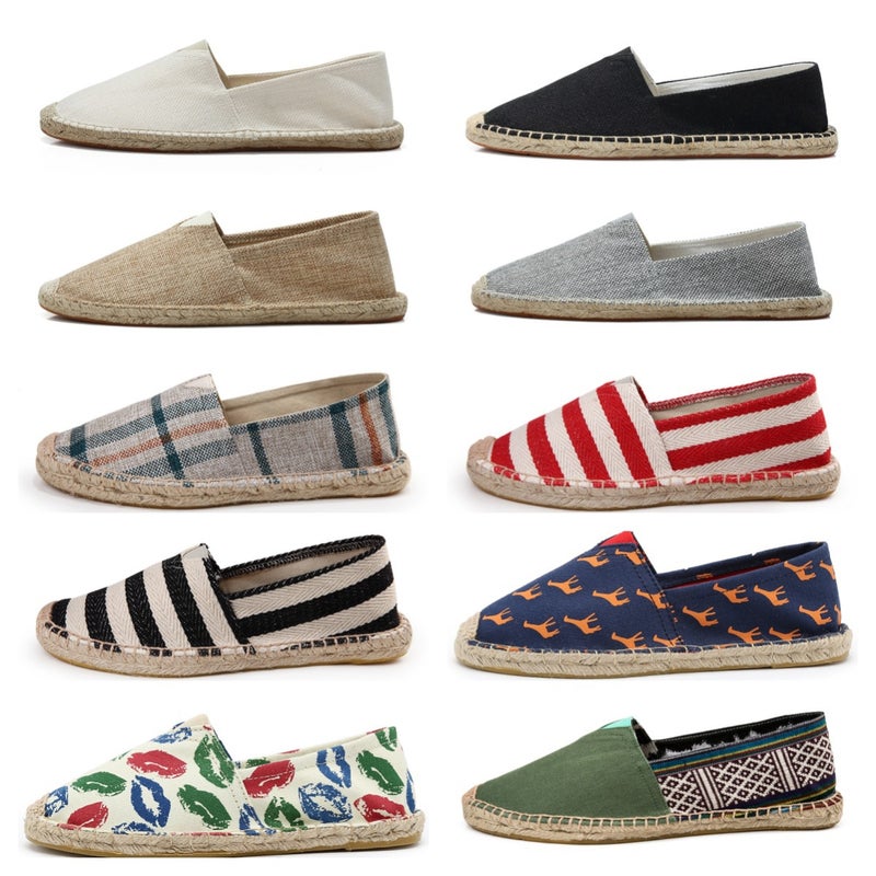 Wear-Resistant Canvas Men'S Shoes Breathable Lazy Slip-On Old Beijing Linen Handmade Cloth Shoes Casual Walking Board Shoes For Women - Image 2