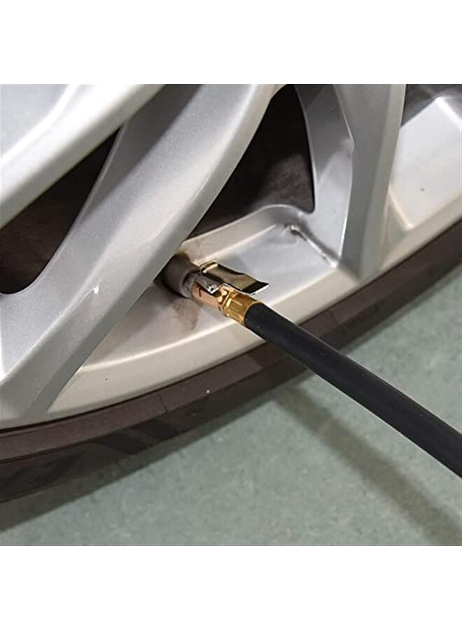 LAMAY Air Chuck with Clip Adapter, Brass Locking Tire Inflator Nozzle Adapter Connect, No Leakage Tire Chucks for Vehicle Inflator Compressor Pump ConnectTool - Image 3