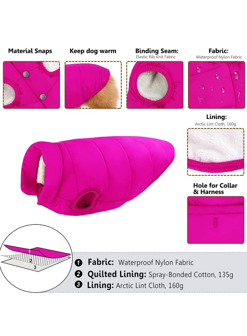 Generic Warm & Waterproof Windproof Dog Winter Coat, Fleece Lined Jacket for Small, Medium & Large Dogs (XS), Suitable Cold Weather Pet Apparel  - Image 4