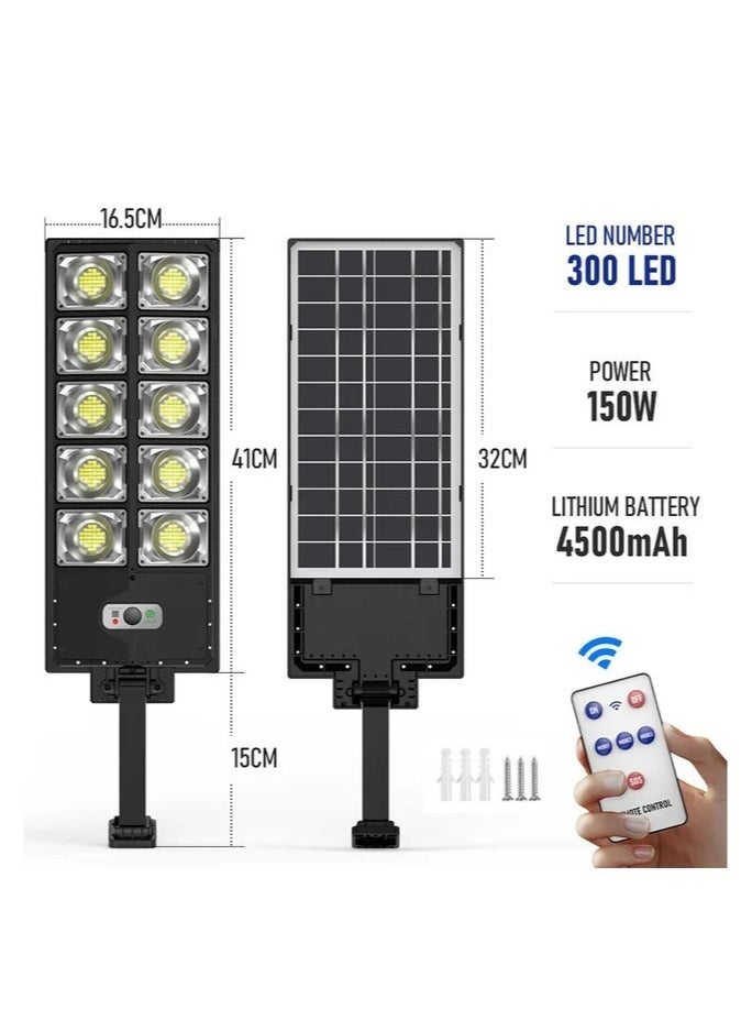 SOLAR Solar Street Lights 360 LED Super Bright Solar LED Light Outdoor Street Lamp 3 Light Mode Motion Sensor IPX4 Waterproof Light for Garage ,Garden Street(W789A-5)  - Image 1