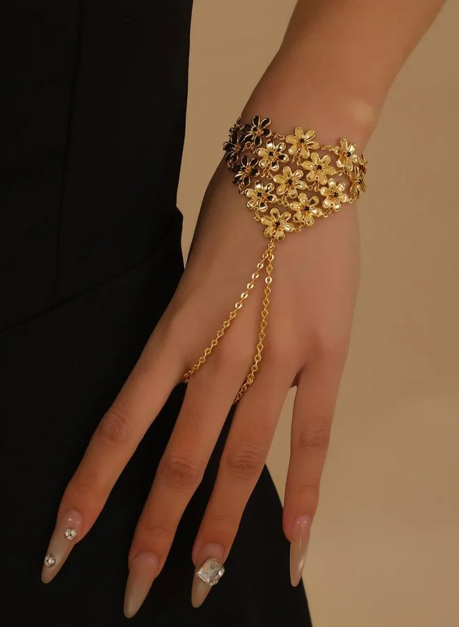 تايك تو سوار سلسلة لليد بتصميم أزهار