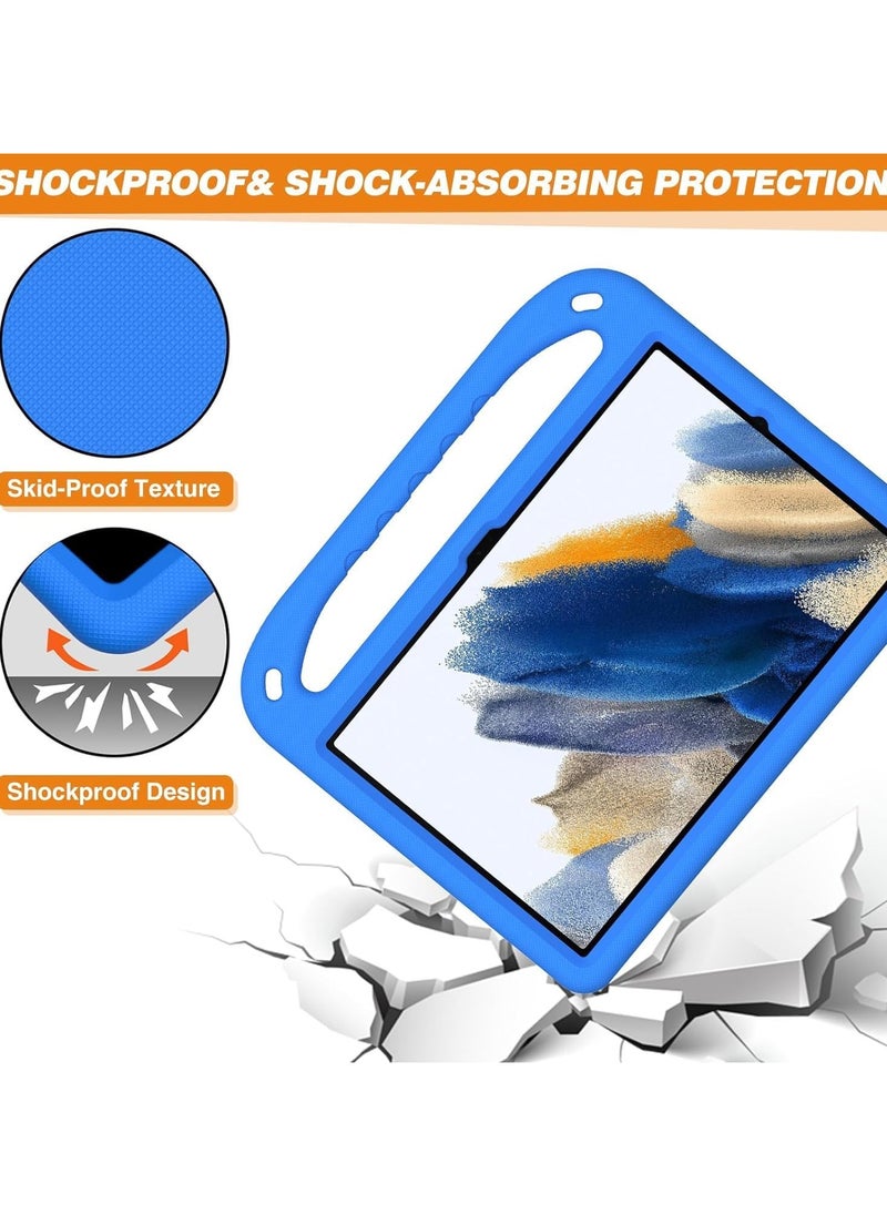 Case Compatible with Samsung Galaxy Tab A9 Plus (2023) SM-X210/216B Kids Case, Lightweight EVA Kid Friendly Shockproof Protective Case, Handle Stand Heavy Duty Tablet Cover (Blue)