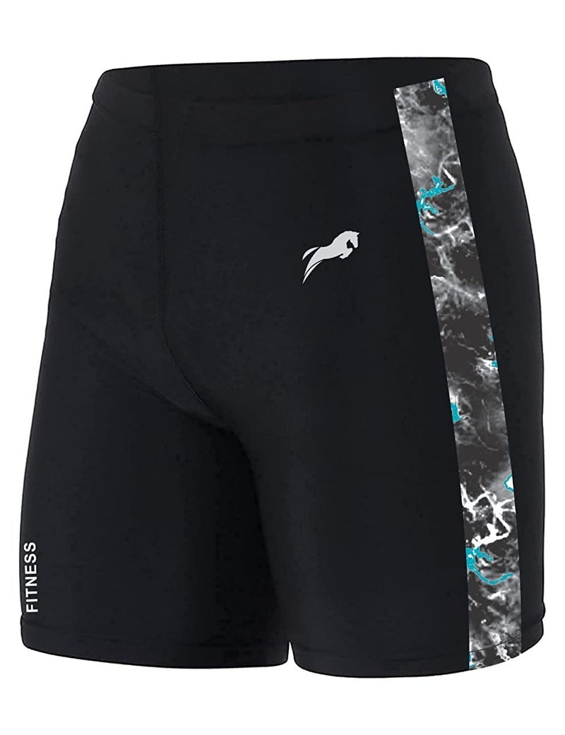 JUST RIDER Compression Shorts Tights Skins for Gym, Swimming Trunk for Men & Women (S, Blue) - Image 1