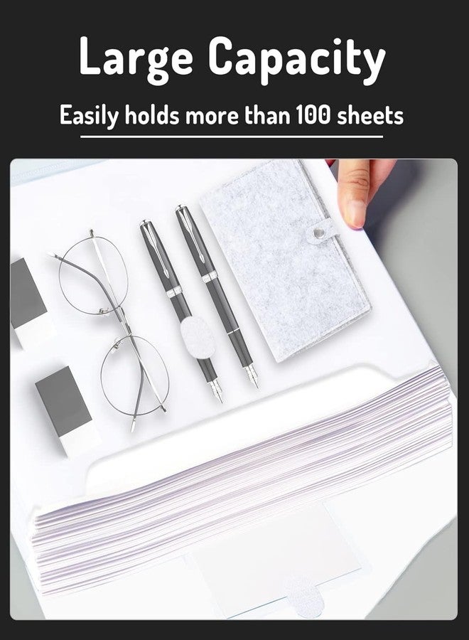 Forvencer Binder Pocket, 10 Pack Super Heavyweight Plastic Folders with Tight Closure, Folders with Pockets Side Loading, Binder Organizer, Binder Dividers with Pockets, Letter Size, Clear - Image 4