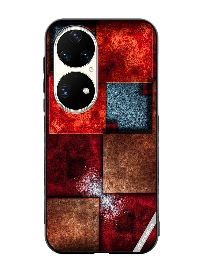 VR CREATIVE Protective Case Cover For Huawei P50 Pro Abstract Design Multicolour - Image 1