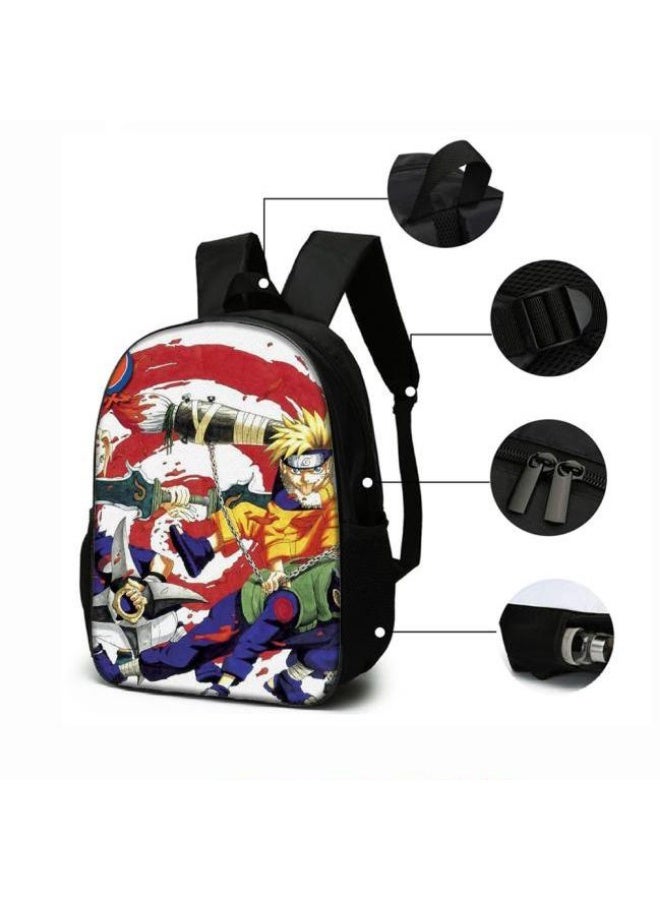 general Cartoon printed backpack + hand-held + pen bag set, three-piece practical bag combination (students, children, friends' outings, mountain climbing sports, etc. can be used) - 49 - Image 4