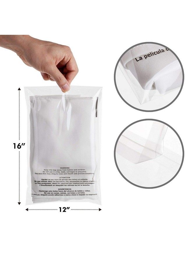 Shop4Mailers 12 X 16 Clear Cellophane Resealable Bags Suffocation Warning Self Seal Envelopes 1.2 Mil (200 Pack) - Image 4