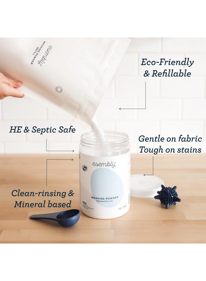 Esembly Esembly Cloth Diaper Laundry Detergent Refill Bag 6lbs - HE Washing Powder Specially Formulated to be Gentle for Baby & Planet, Fragrance Free, Earth-Friendly - (1) 6lbs Bag, NO SCOOP  - Image 3