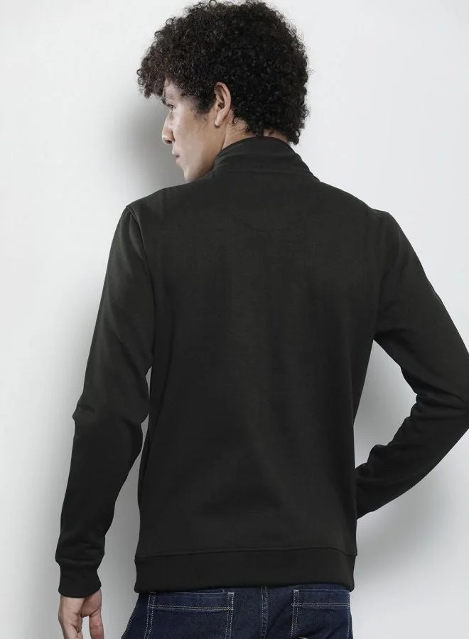 The Indian Garage Co  The Indian Garage Co Men Regular Fit Printed High Neck Full Sleeves Sweatshirt  | Best Price UAE