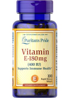 Puritan's Pride Vitamin E-180mg (400 IU) 100 softgels