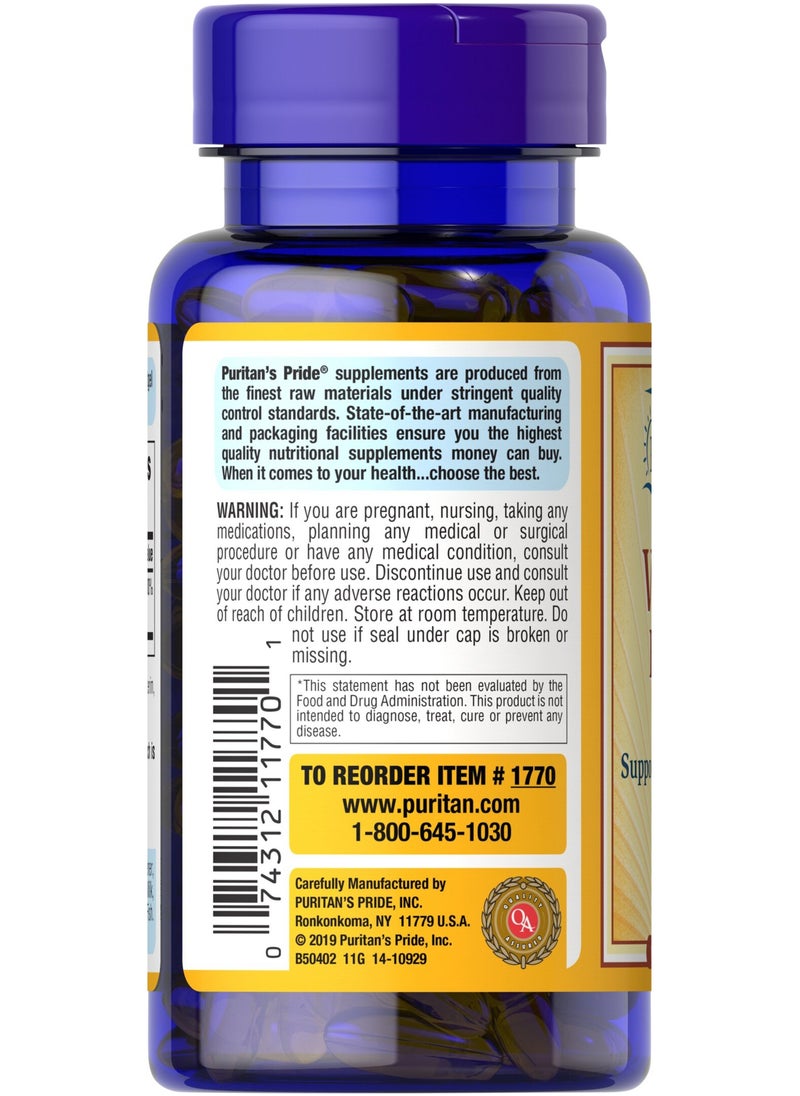 Puritan's Pride - Puritan's Pride Vitamin E-180mg (400 IU) 100 softgels - Image 1