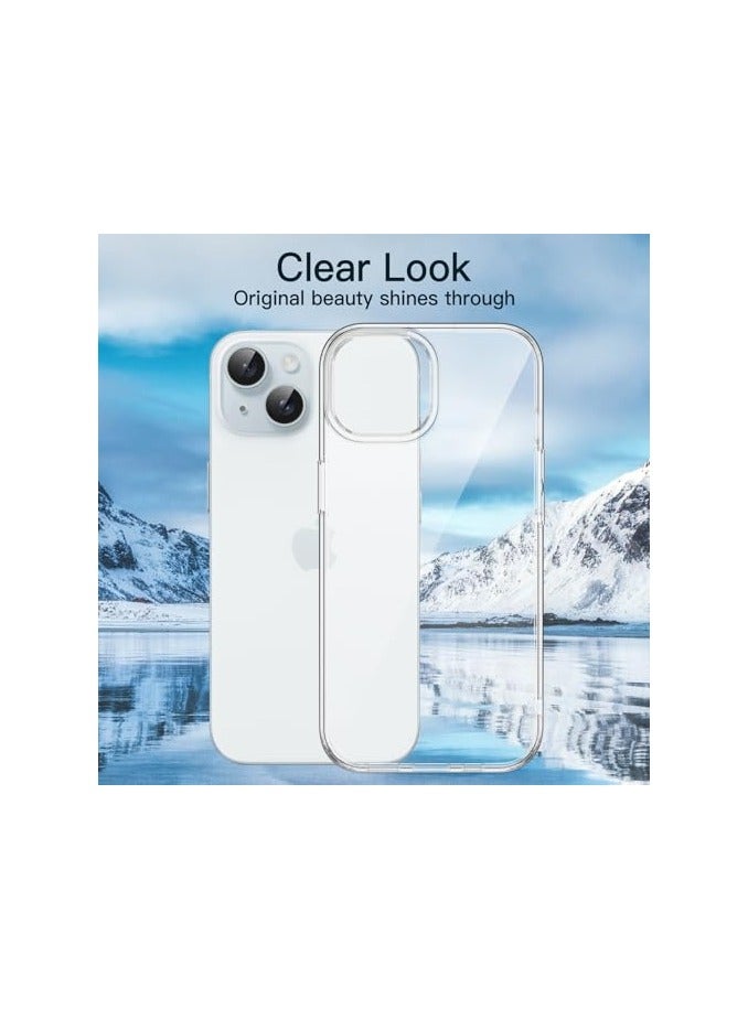 JETech Case for iPhone 15 Plus 6.7-Inch, Soft TPU Transparent Slim Protective Phone Cover with Shock-Absorption, Support Wireless Charging (Clear) - Image 4